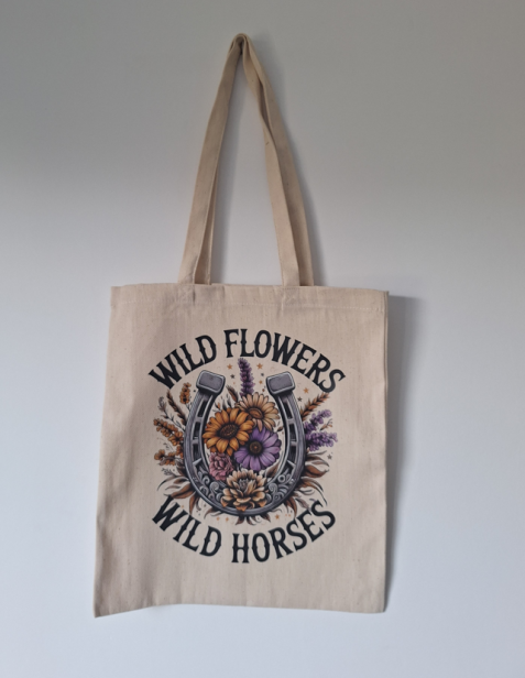 Torba bawełniana jeździecka Wild Flowers Wild Horses.png
