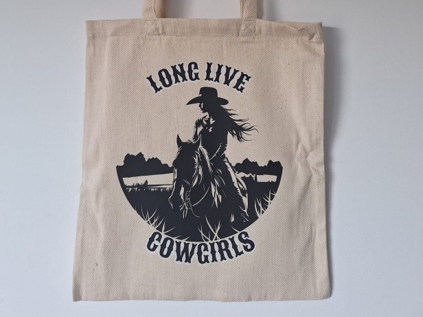 Torba bawełniana jeździecka Long Live Cowgirls.jpg